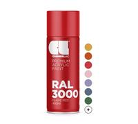 COSMOS LAC Spray Premium Acrylic Brillante Ral 400 Ml (RAL 3000 Rojo vivo)