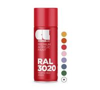 COSMOS LAC Spray Premium Acrylic Brillante Ral 400 Ml (RAL 3020 Rojo tráfico)