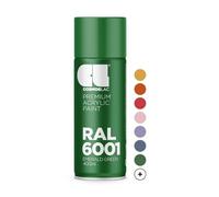 COSMOS LAC Spray Premium Acrylic Brillante Ral 400 Ml (RAL 6001 Verde esmeralda)