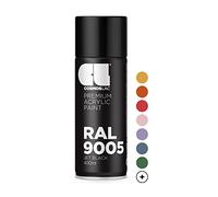 COSMOS LAC Spray Premium Acrylic Brillante Ral 400 Ml (RAL 9005 Negro intenso)