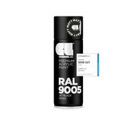 COSMOS LAC Spray Premium Acrylic Satinado Ral 400 Ml (RAL 9005 Negro intenso)