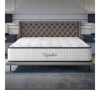 COSMOS - Upsilon - Colchón 160x200 cm Viscoelástico - 30 cm | Espuma HR y Blue Latex - Firme, Transpirable, Hipoalergénico, Ergonómico - Cara Invierno Verano, 7 Zonas Confort