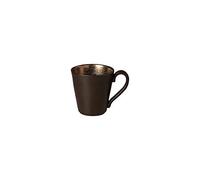 Costa Nova, Lagoa colección, Vajilla elegante, gres, Taza, metal (marrón metalizado), 0.31 L, 6 piezas