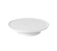 Costa Nova, Nova colección, Vajilla elegante, gres, Plato con pié para tartas y pasteles, blanco, 26 cm