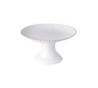 Costa Nova, Pearl colección, Vajilla elegante, gres, Plato con pié para tartas y pasteles, blanco, 22 cm