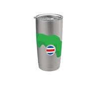 Costa Rica Mapa Costa Rica Orgulloso Vaso térmico de acero inoxidable de doble pared