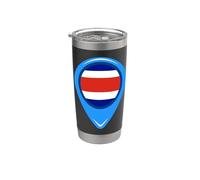 Costa Rica Mapa Costa Rica Orgulloso Vaso térmico de acero inoxidable de doble pared