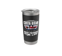 Costa Rican Dad Best Friends For Life Funny Fathers Daddy Vaso térmico de acero inoxidable de doble pared