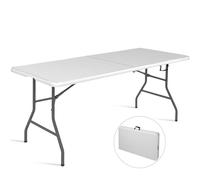 COSTWAY: Mesa plegable para camping, mesa plegable para jardín, mesa auxiliar, mesa para cerveza, mesa de comedor, mesa para balcón, mesa plegable