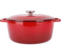 Cosy & Trendy Cacerola con tapa de hierro fundido esmaltado Ø28 cm - Roja