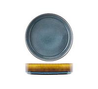 Cosy & Trendy Plato Hueco Quintana Azul-Porcelana-D19.5 Cm-Lote de 3