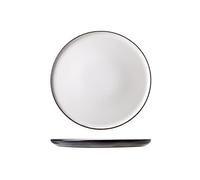 Cosy & Trendy - Plato llano de cielo blanco, D27,5 Cm, juego de 4