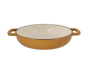 Cosy & Trendy Sartén grill de hierro fundido esmaltado Ø28 cm Ámbar