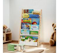 COSYLAND - Estantería Montessori para libros infantiles, estante para niños con 6 compartimentos de tela