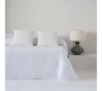 COTTON ARTean Colcha bouti para Primavera - Verano Cama 135 Ayala Blanco Algodón - Jacquard Waffle
