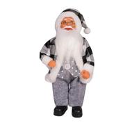 CoudarTitie Muñeco de Papá Noel, Decoración Navideña, Regalo Ideal, Manualidad DIY, Figura Decorativa de Papá Noel para El Hogar Y La Oficina, Cuadros Blancos Y Negros, Individual