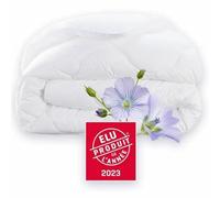 Couette 220x240 cm DODO CHAMPS DE LIN - Chaude - 450G/m² - Couette 2 personnes -Douce et Chaude -Anti-acariens Antibactériens