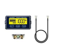 Coulómetro de precisión para baterías de ácido de litio con pantalla LCD y rango de voltaje de 8 - 120 V, comprobador de voltaje de batería, bajo consumo de energía, medición de batería
