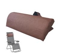 Cousin para la cabeza de tumbona, cojín de soporte para el cuello, cojín de soporte para reposacabezas con ganchos y hebillas ajustables, tumbona reclinable para terraza, jardín, 37 x 17 cm