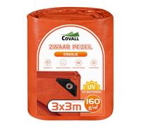 COVALL Lona Impermeable Exterior 3x3m, Toldo Reforzado HDPE 160 g/m² Protección contra UV, Lonas Camping Suelo, Ojales de Acero Inoxidable y Cuerda, para Leña, Muebles, Jardín, Piscinia, Vehículos