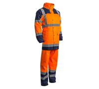 COVERGUARD Ensemble de pluie de travail haute visibilité HYDRA - Orange Fluo 2XL - 54/56 - Vêtement de travail