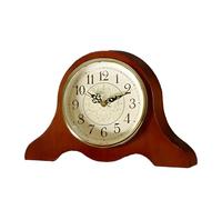 COYEUX Relojes de sobremesa de Madera Maciza, Reloj de Mesa Retro silencioso, Funciona con Pilas, para la repisa de la Chimenea del salón, decoración del hogar