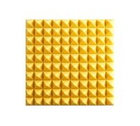 COYOUCO Paneles de Espuma insonorizados con Autoadhesivo, 50 x 50 x 5 cm Paneles de Espuma acústica, Paneles de Pared insonorizados, Amarillo, 6 Piezas