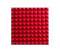 COYOUCO Paneles de Espuma insonorizados con Autoadhesivo, 50 x 50 x 5 cm Paneles de Espuma acústica, Paneles de Pared insonorizados, Rojo, 6 Piezas