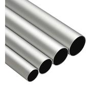 COYOUCO Tubo de aluminio de 25 mm de diámetro exterior, tubo redondo de aluminio, tubo recto de metal de 500 mm de longitud para bricolaje, industria, decoración, 2 piezas,25 * 2mm