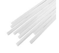 COYOUCO Varillas Soldadura Plástico PP 2.5x5mm x 100cm Barras Polipropileno Reparación Parachoques Auto Kit Soldador Plástico,White 5 pcs