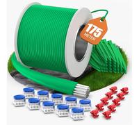 COZCLAM 175m Cable Delimitador & Kit de Accesorios para Robot Cortacésped | 100 Piquetas 20 Conectores Cable 10 Terminales Conexión, Cable Perimetral Robot Cortacesped,Compatible con Gardena/Bosch/Worx