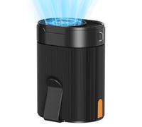 COZOME Ventilador Portátil Cintura/Cuello, Batería 3000mAh 25H Autonomía,Turbo 6600RPM 4 Velocidades Ajustables Manos Libres para Senderismo,Exteriores,Trabajo -Ventilador Enfriamiento Regalo Verano