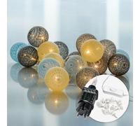CozyHome guirnalda luces interior de bola de algodón - 20 LED & 6m I Azul