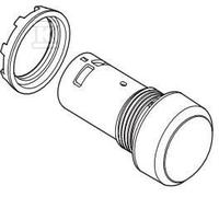 Abb-entrelec cp1-10b-10 - Pulsador compartimento rasante negro opaco