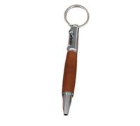 Cpolebev Bolígrafo de Cerrojo, de Bolsillo para Viaje, Bolígrafo de Punta Redonda Táctil, Compacto y Corto de Madera con 5 Recambios B