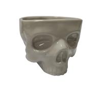 Cpolebev Decoración de Mesa Retro Porcelana Gótica Calavera Pasta Tazón Vajilla de Halloween Bar Comida Fideos Ensalada Dulces Tazón de Cerámica L