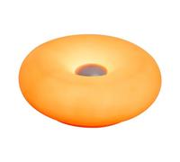 Cpolebev Lámpara de Mesa con Enchufe USB para Dormitorio, Lámpara de Noche, Decoración para Sala de Estar, Comedor, Luz Ambiental en Forma de Donut, Color Naranja.