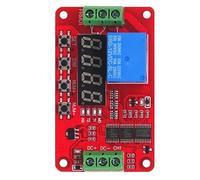 Cpolebev Módulo de Relé de 1 Canal y 12 V CC FRM01, Relé Multifunción, Temporizador de Retardo de Bucle, Placa de Temporización con Autobloqueo.