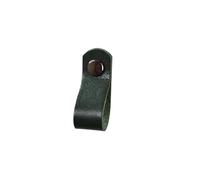 CQAHDSEVF Tiradores de cuero para cajones, Perilla De Piel De Vaca De Latón 2 Piezas Multicolor 60x22x1.8mm(Green- Black Hat)