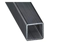 CQFD Tubo cuadrado de acero de perfil frío de 1 metro, 40 x 40 x 1,5 mm