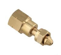 Crabop Adaptador de cilindro de acetileno de latón a regulador para tanques de soldadura de gas CGA-200 300 510 520, garantiza un sellado hermético y una conexión segura en talleres industriales (CGA