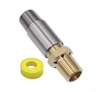 Crabop Cámara de mezcla de aire de latón con 1/2 NPT para mesa de fuego de propano, pieza de repuesto de boquilla de gas para sistema de parrilla de barbacoa al aire libre (B)