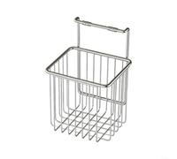Crabop Cesta de baño colgante de acero inoxidable para poste, estante de | Estante de baño colgante de acero inoxidable: cesta de alambre para postes, almacenamiento de drenaje rápido para artículos