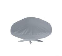 Crabop Cubierta impermeable para parrilla de barbacoa, tela Oxford 210D, protección contra el polvo para jardín, patio, lluvia, nieve, escudo gris, 67 x 44 x 32 cm (82 x 48 x 32 cm, gris)