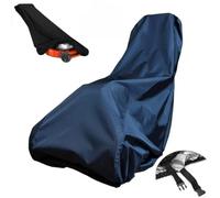 Crabop Cubierta para cortacésped, 200 x 40 x 85 cm, 210D Oxford, impermeable, 2000 mm, protección contra el polvo para equipos de empuje al aire libre, almacenamiento de jardín (XL: 193 x 112 x 64 cm)