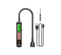 Crabop Detector de fugas halógeno recargable, para R22 R32 R134a, herramienta profesional de analizador de gas de CA, para HVAC refrigerador, coche, mantenimiento de aire acondicionado (carga)