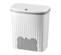 Crabop Papelera Orgánica Cocina Tapa Deslizante para suave para acceso | Ahorra espacio, colgable en puerta, para ideal cocinas pequeñas, plástico para durable, para acceso rápido