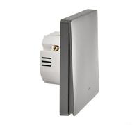 Crabop para moes Smart para interruptor zigbee no necesita cable neutro, funciona con Alexa y para tuya App, control de 2 vías para el hogar para automatización de iluminación blanco (1 en gris)