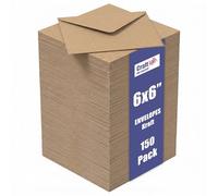 Craft UK 2339-150 - Sobres de papel kraft (6 x 6)