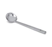 Craft Wok Cucharón de wok mediano de acero inoxidable tradicional con mango de acero inoxidable, utensilio de cocina asiático profesional para revolver, 732W93